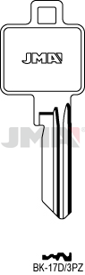Schlüsselrohling Spezialprofile - BK-17D/3PZ