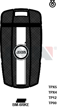 Transponder-Schlüsselrohling - TP00BM-6RKE