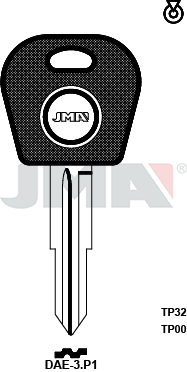 Transponder-Schlüsselrohling - TP00DAE-3.P1