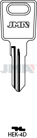 Schlüsselrohling - HEK-4D
