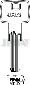 Schlüsselrohling Spezialprofil - MT-2D