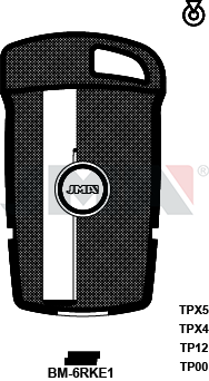 Transponder-Schlüsselrohling - TP00BM-6RKE1