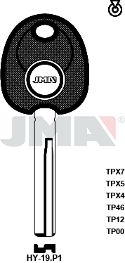 Transponder-Schlüsselrohling - TP00HY-19.P1