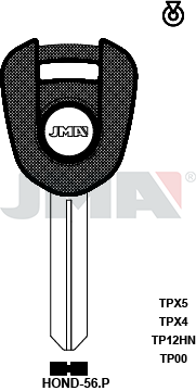 Transponder-Schlüsselrohling - TP00HOND-56.P