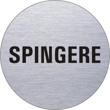 SPINGERE Edelstahlschild 8558