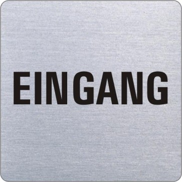 EINGANG Edelstahlschild 8998