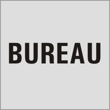 BUREAU Aluminiumschild 9717-E