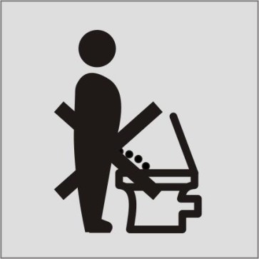 Bitte setzten Aluminiumschild 9720-E