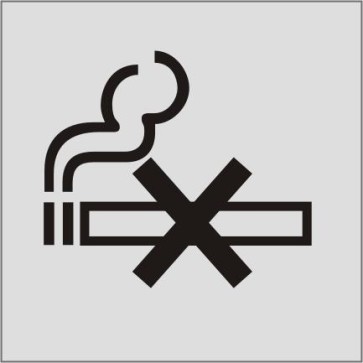 Rauchverbot Aluminiumschild 9721-E