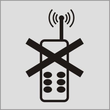 Handyverbot Aluminiumschild 9722-E