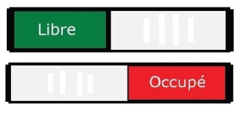 Libre-Occupé Schild Französisch