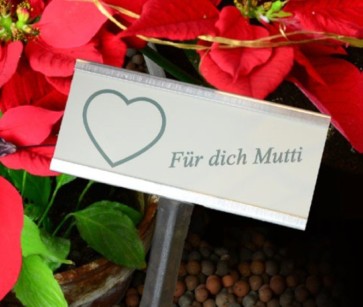 Etiketten-/Schilderhalter aus Aluminium Höhe 300mm