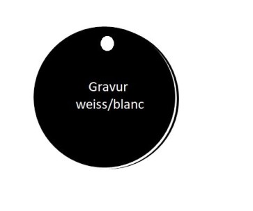 RONDEN dr. 30 mm 3-Schicht schwarz/weiss/schwarz