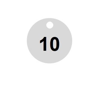 RONDEN aus Aluminium nature mit Loch dr. 35 mm