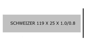 SCHWEIZER 119X25 MM