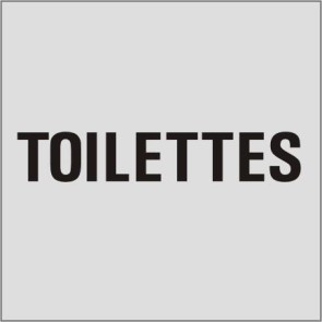TOILETTES Aluminiumschild 11637-E