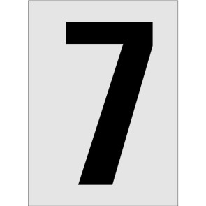 Nummer 7 Aluminiumschild 1187-E