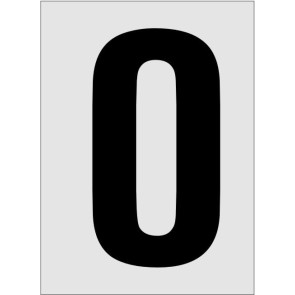 Nummer 0 Aluminiumschild 1190-E