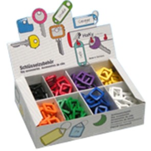 Schlüsselkennringe eckig Sortiment 16.200.50