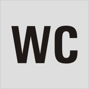WC Aluminiumschild 17103-E