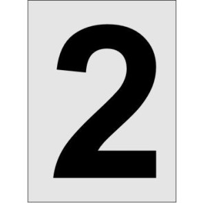 Nummer 2 Aluminiumschild 2230-2