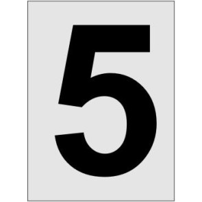Nummer 5 Aluminiumschild 2230-5