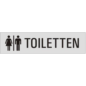 TOILETTEN Aluminiumschild 27060-E