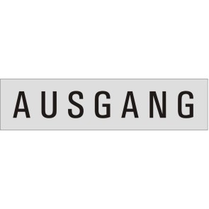 AUSGANG Aluminiumschild 27069-E