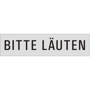 BITTE LÄUTEN Aluminiumschild 27174-E