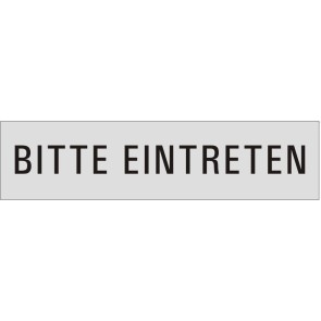 BITTE EINTRETEN Aluminiumschild 27176-E