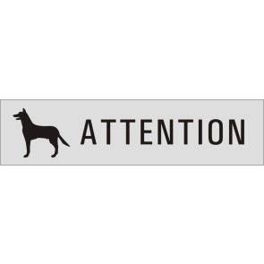 ATTENTION Hund Aluminiumschild 27185-E
