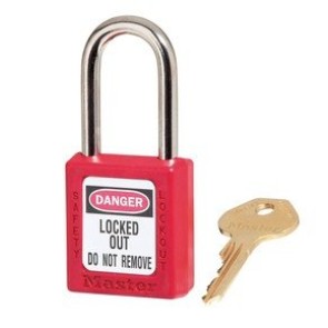 Thermoplastisches Vorhängeschloss 410RED
