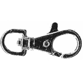 Karabinerhaken vernickelt klein 4973