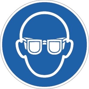 Schutzbrille tragen