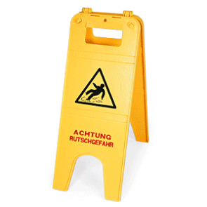 Warnaufsteller "Solid" - "Warnung vor Rutschgefahr"