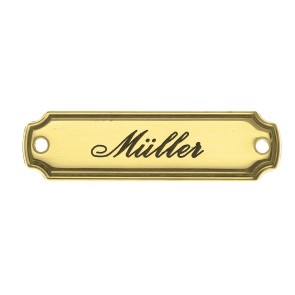 Türschild Messing Nr. 61700