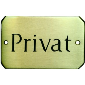 Türschild Messing Nr. 66820