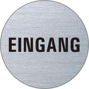 EINGANG Edelstahlschild 7102