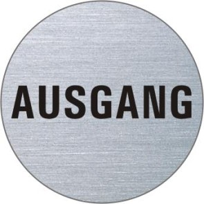 AUSGANG Edelstahlschild 7103
