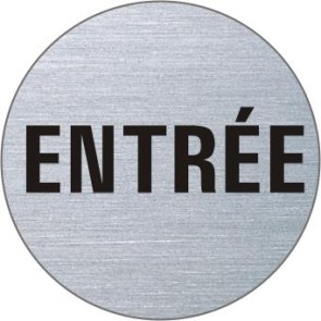ENTRÉE Edelstahlschild 7194