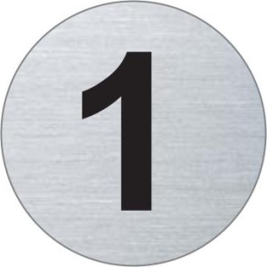 Nummer 1 Edelstahlschild 7294-1