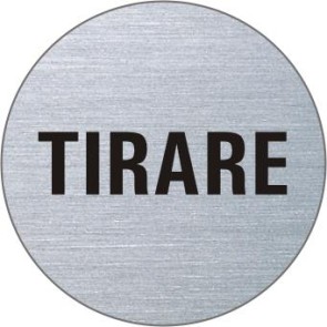 TIRARE Edelstahlschild 7351