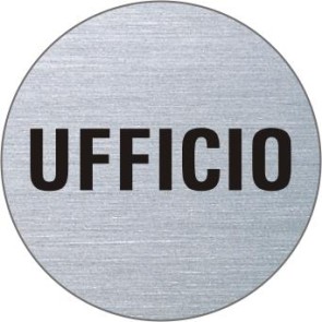 UFFICIO Edelstahlschild 7357