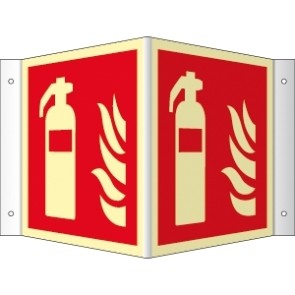 Brandschutzzeichen Winkel Feuerlöscher