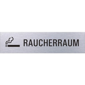 RAUCHERRAUM Edelstahlschild 8025