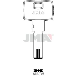 Schlüsselrohling neusilber - STS-TV5