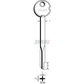 Schlüsselrohling - ZE-6X