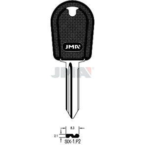 Schlüsselrohling-Plastikkopf - SIX-1.P2