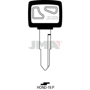 Schlüsselrohling-Plastikkopf - HOND-19.P