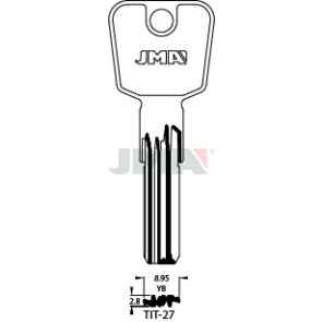 Schlüsselrohling Spezialprofil - TIT-27